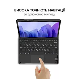 Чехол для планшета AIRON Premium Samsung Galaxy Tab A7 T500 + клавиатура + защитная пленка Чёрный (4822352781055) - миниатюра 9
