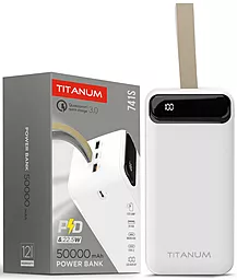 Повербанк Titanum 741S 50000mAh 22.5W White (TPB-741S-W) - миниатюра 6