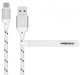 Кабель USB Momax USB-C to USB-A Cable White (DTA8W)