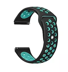 Сменный ремешок для умных часов Nike Style для Xiaomi Amazfit Bip/Bip Lite/Bip S Lite/GTR 42mm/GTS/TicWatch S2/TicWatch E (705701) Black Blue