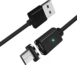 Кабель USB Essager Magic Power Magnetic 15W 3A micro USB Cable Black (EXCCXM-ML01)