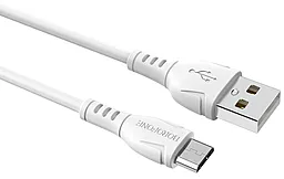 Кабель USB Borofone BX51 2.4A micro USB Cable White - миниатюра 2