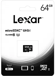 Карта памяти Lexar microSDXC 64GB Class 10 UHS-I U1 (LFSDM10-64GABC10) - миниатюра 2