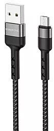 USB Кабель Borofone BX34 MicroUSB Cable Black