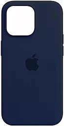 Чехол Silicone Case Full для Apple iPhone 14 Pro Navy Blue