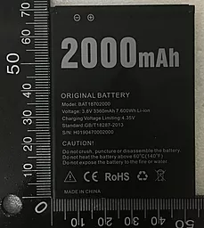 Аккумулятор DOOGEE X50 / BAT18702000 (2000 mAh) 12 мес. гарантии - миниатюра 3