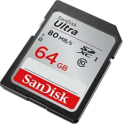 Карта памяти SanDisk SDXC 64GB Ultra Class 10 UHS-I (SDSDUNC-064G-GN6IN) - миниатюра 3