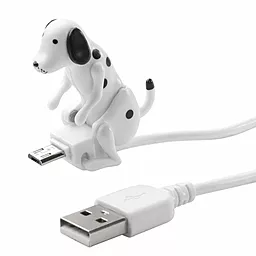 Кабель USB Siyoteam Humping Spot Dog micro USB Cable White