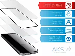 Защитное стекло ACCLAB Full Glue для Samsung Galaxy M22 Black (1283126517518) - миниатюра 3