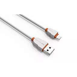 Кабель USB LDNio Lightning round 2.1A 2 м. White (LS02) - миниатюра 5