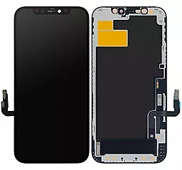 Дисплей Apple iPhone 12, iPhone 12 Pro з тачскріном і рамкою, (TFT), Black