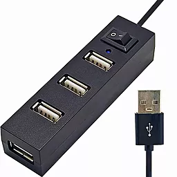 USB хаб EasyLife 4-in-1 black (YT-HUB4-B) - миниатюра 2
