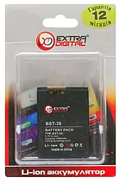 Посилений акумулятор Sony Ericsson BST-36 / BMS6350 (1050 mAh) ExtraDigital - мініатюра 5
