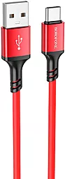 Кабель USB Borofone BX83 12W 3A USB - Type-C Cable Red