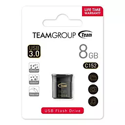 Флешка Team 8GB C152 Black USB3.0 (TC15238GB01) - мініатюра 2