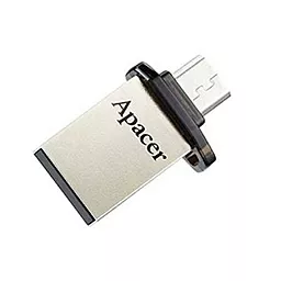Флешка Apacer 32GB AH175 USB 2.0 OTG (AP32GAH175B-1) - мініатюра 3