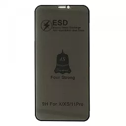 Защитное стекло ESD PRIVACY GLASS для Apple iPhone X, iPhone 11 Pro Black (без упаковки)