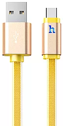 Кабель USB Hoco UPL12 Metal Jelly Knitted USB Type-C Cable Gold