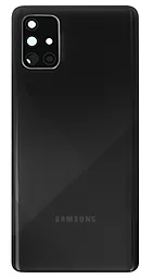 Задняя крышка корпуса Samsung Galaxy A71 A715 со стеклом камеры Original Prism Crush Black