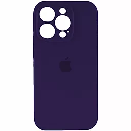 Чехол Silicone Case Full Camera для Apple iPhone 15 Pro Max Berry Purple