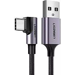 Кабель USB Ugreen US284 Aluminum Shell 3A USB Type-C Cable Black - миниатюра 2