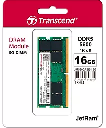 Оперативная память для ноутбука Transcend 16 GB SO-DIMM DDR5 5600 MHz JetRam (JM5600ASE-16G) - миниатюра 2