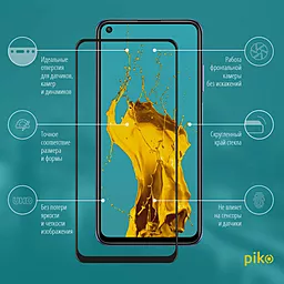 Защитное стекло Piko Full Glue Xiaomi Redmi Note 9T Black (1283126510373) - миниатюра 2