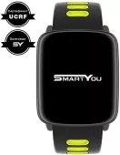 Смарт-годинник SmartYou X1 Sport Black/Green (SWX1SBLG) - мініатюра 2