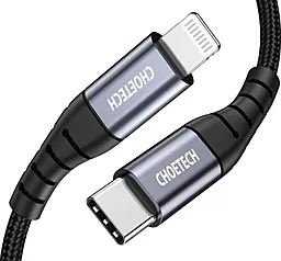 Кабель USB PD Choetech 20W 2M USB Type-C - Lightning Cable Black (IP0041BK) - миниатюра 2