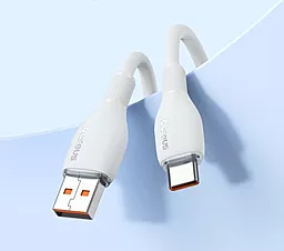 USB Кабель Baseus Pudding Series Fast Charging 100w 6a 1.2m USB - Type-C сable white (P10355703221-00) - мініатюра 5