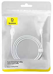 Кабель USB Baseus Pudding Series Fast Charging 100w 6a 1.2m USB - Type-C сable white (P10355703221-00) - миниатюра 8