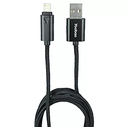 USB Кабель Yoobao Colourful Lightning Reversible Cable YB-408 Black - мініатюра 2