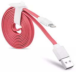 USB Кабель Hoco UPL18 Waffle USB Lightning Cable Flat 2.1A Red - мініатюра 2