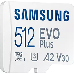 Карта памяти Samsung 512 GB microSDXC Class 10 UHS-I U3 V30 A2 EVO Plus + SD Adapter MB-MC512KA/EU - миниатюра 2