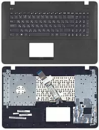 Клавиатура для ноутбука Asus X751 X751MD X751LA X751LD X751LB с топ панелью  черная-серебристая