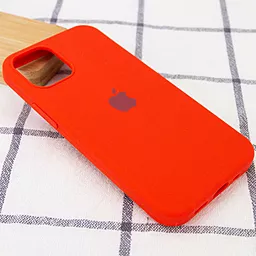 Чехол Silicone Case Full для Apple iPhone 12, iPhone 12 Pro Red - миниатюра 2