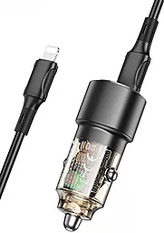 Автомобильное зарядное устройство Borofone BZ20A 83W PD65W/QC3.0 Smart USB-A-C port + USB-C-Lightning cable Black - миниатюра 4