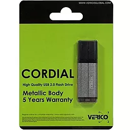Флешка Verico USB 4Gb Cordial (1UDOV-MFGY43-NN) Gray - мініатюра 2
