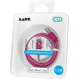 Кабель USB Laut USB Lightning Cable Pink (LAUT_LK_LTN1.2_P) - миниатюра 2