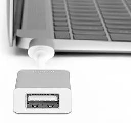 OTG-перехідник Moshi USB-C to USB Adapter Silver (99MO084200) - мініатюра 3