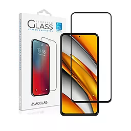 Защитное стекло ACCLAB Full Glue для Xiaomi Poco F3 Black (1283126511868)