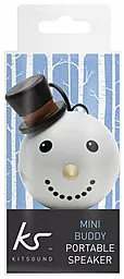 Колонки акустичні KS Mini Buddy Speaker Snowman (White) - мініатюра 5