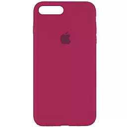 Чехол Silicone Case Full для Apple iPhone 7 Plus, iPhone 8 Plus Rose Red