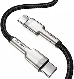 Кабель USB PD Baseus Cafule 20V 5A USB Type-C - Type-C Cable Black (CATJK-C01) - миниатюра 2