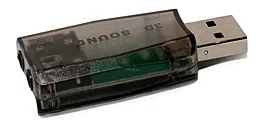 Внешняя звуковая карта ExtraDigital USB Sound card 3D Black (KBU1800) - миниатюра 4