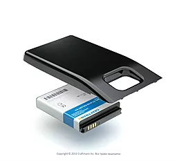 Усиленный аккумулятор Samsung I9100 Galaxy S2 / EB-F1A2GBU (2800 mAh) Craftmann Black - мініатюра 2
