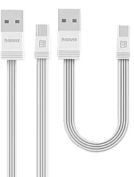 USB Кабель Remax Tengy 0.16М + 1М micro USB Cable White (RC-062M)