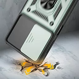 Чехол Epik Camshield Serge Ring для Samsung Galaxy A23 4G Green - миниатюра 3