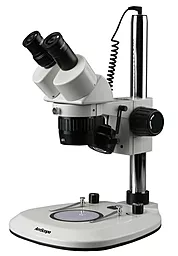 Мікроскоп AmScope бінокулярний SW-2B24-6WA-V331 з подвійним підсвічуванням і дискретним регулюванням кратності до 40X