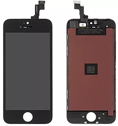 Дисплей Apple iPhone 5S, SE з тачскріном і рамкою, (IPS), Black